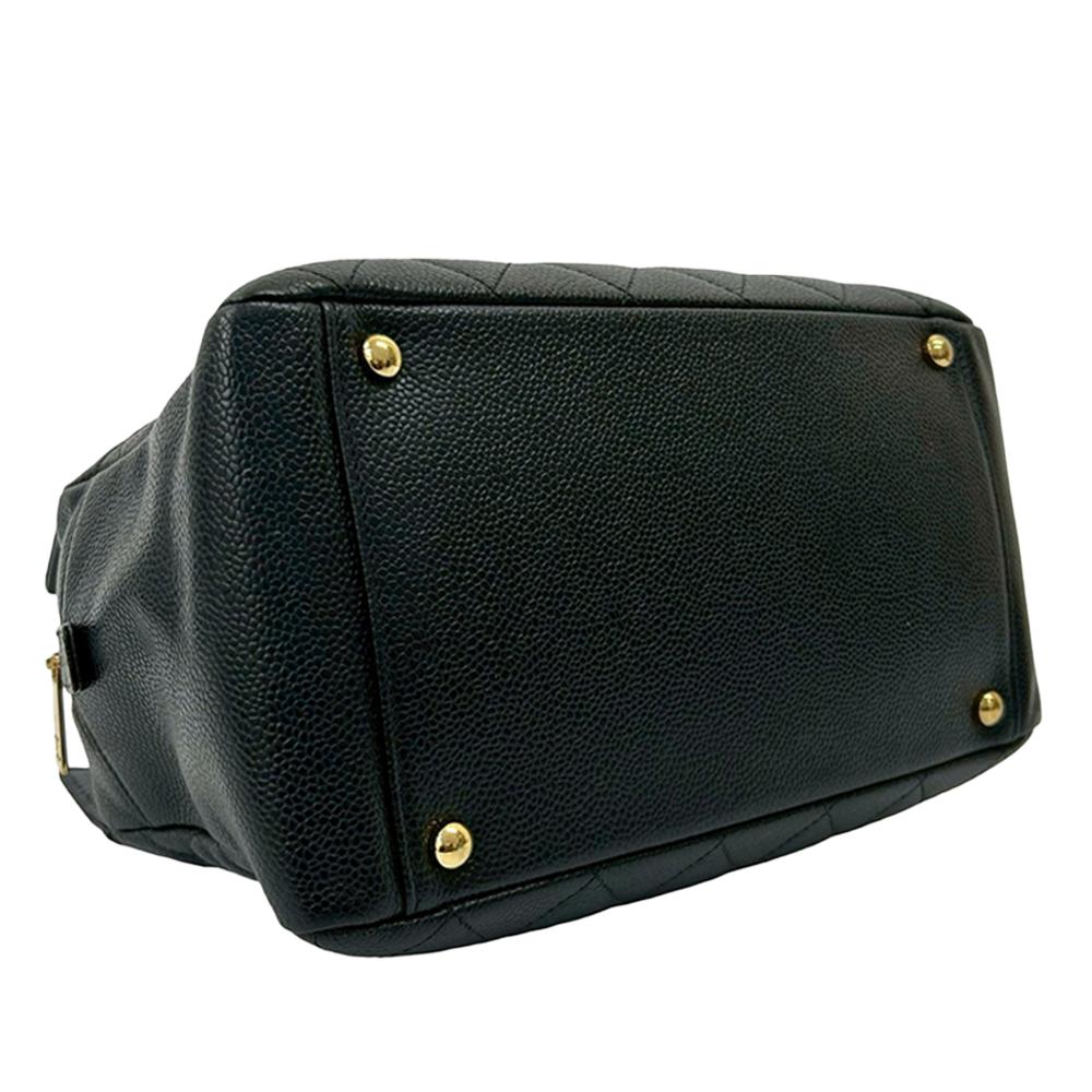 Chanel AB Chanel Black Caviar Leather Leather Petite Caviar Timeless Tote France