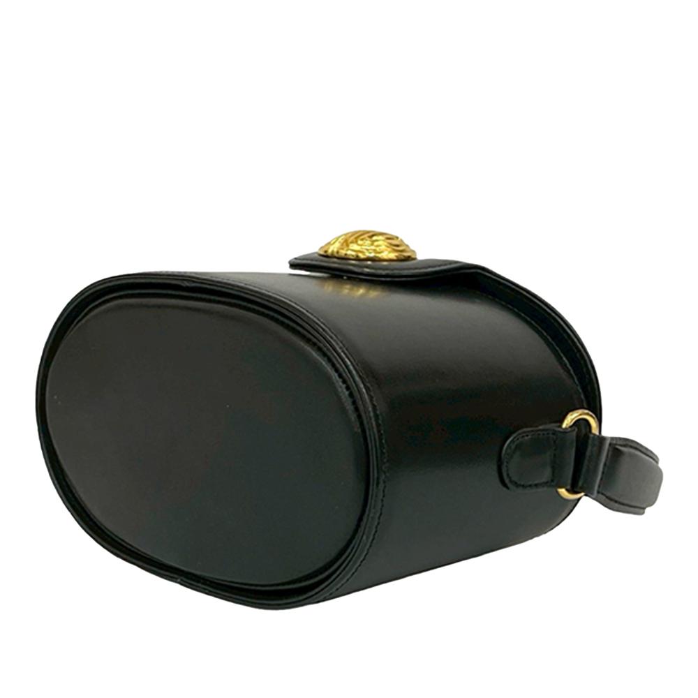 Givenchy AB Givenchy Black Calf Leather 4G Logo Metal Vanity Bag France