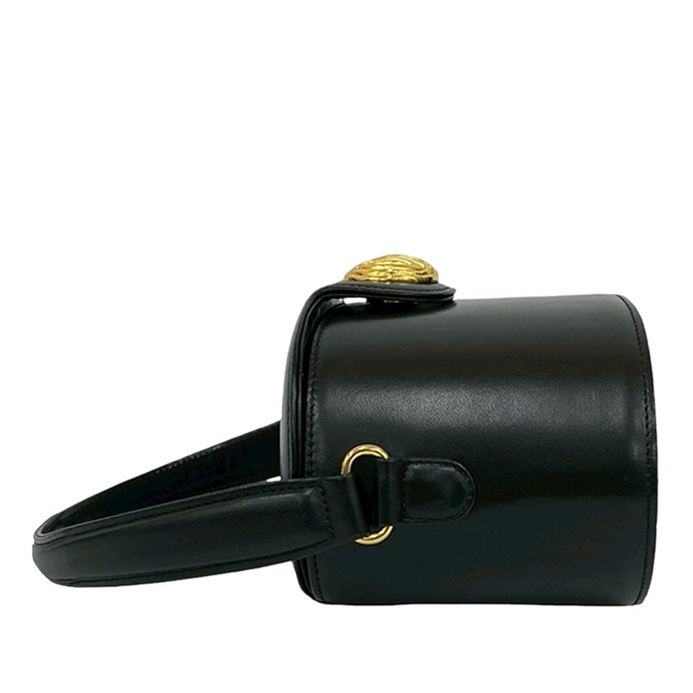 Givenchy AB Givenchy Black Calf Leather 4G Logo Metal Vanity Bag France