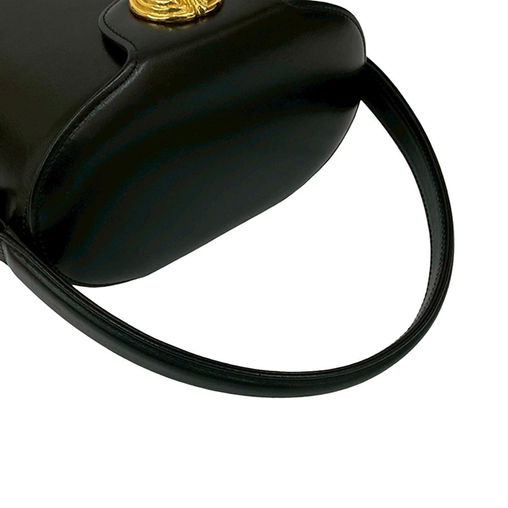 Givenchy AB Givenchy Black Calf Leather 4G Logo Metal Vanity Bag France