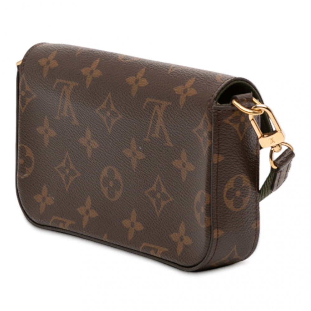Louis Vuitton Felicie Canvas Strap And Go Pouch Clutch Monogram