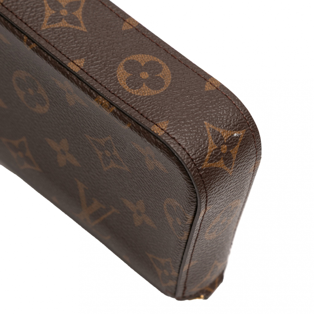 Louis Vuitton Felicie Canvas Strap And Go Pouch Clutch Monogram