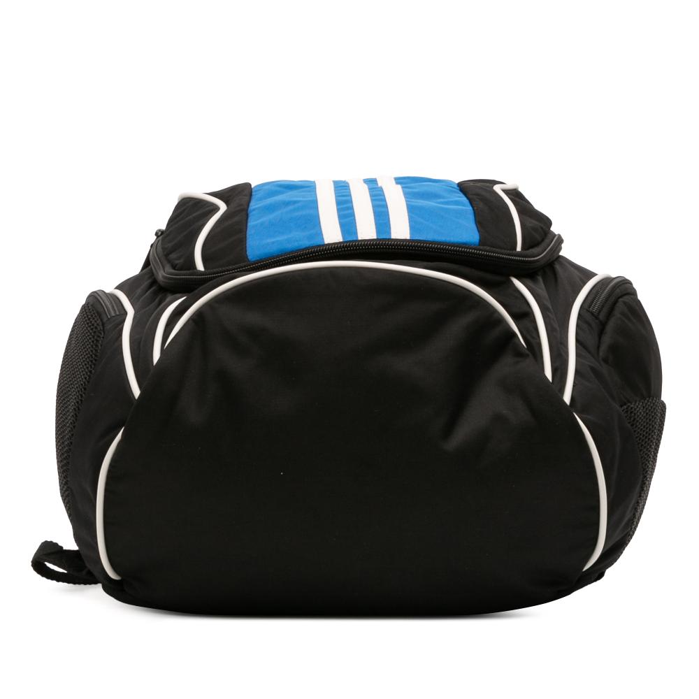 Balenciaga AB Balenciaga Black with Blue Nylon Fabric Adidas Recycled Backpack Italy