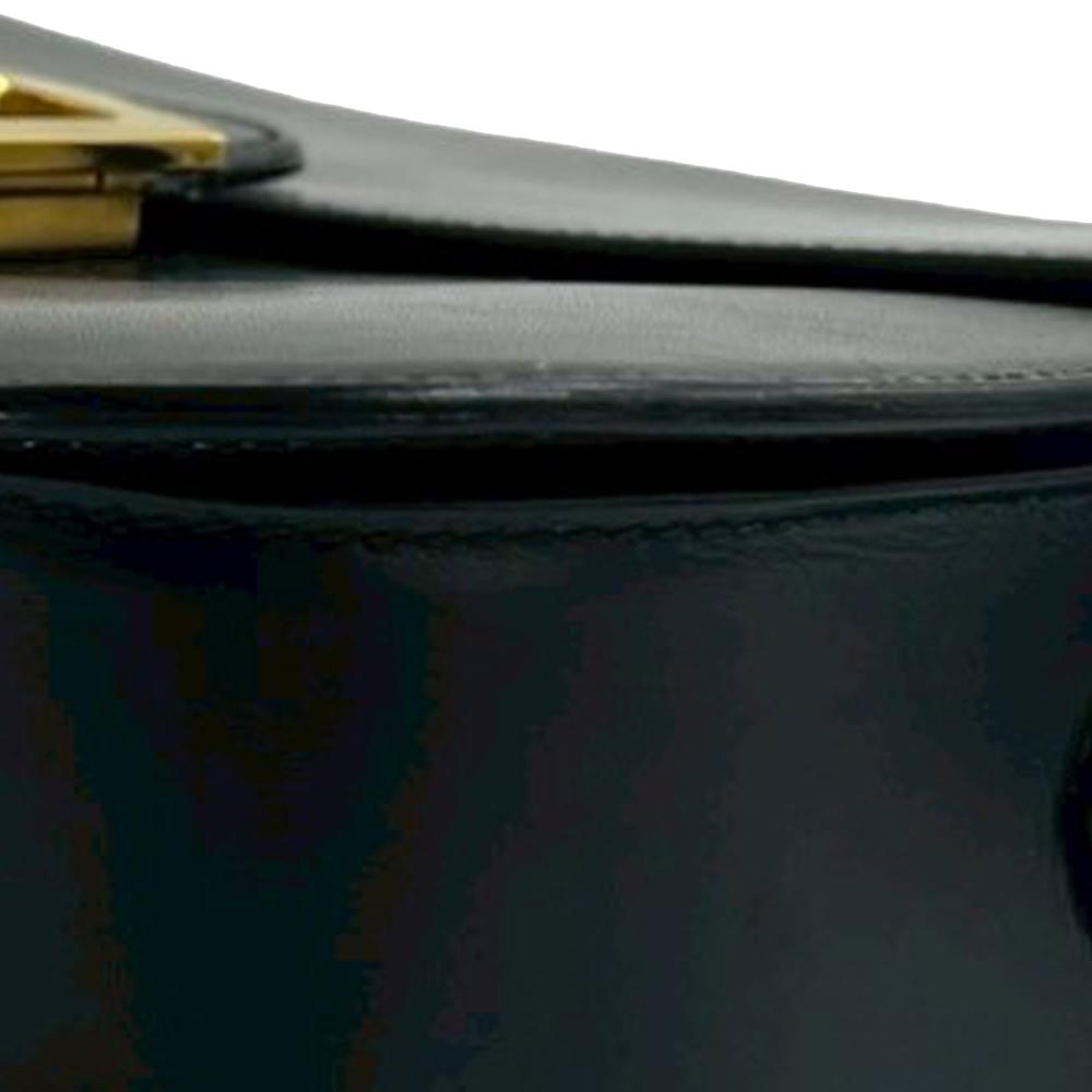 Celine AB Celine Black Calf Leather skin Horse Carriage Crossbody France