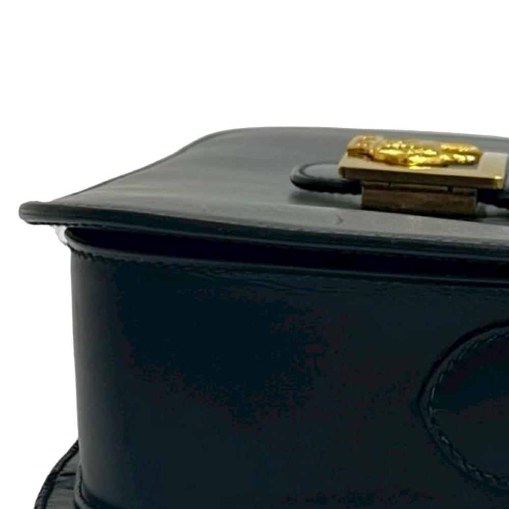 Celine AB Celine Black Calf Leather skin Horse Carriage Crossbody France