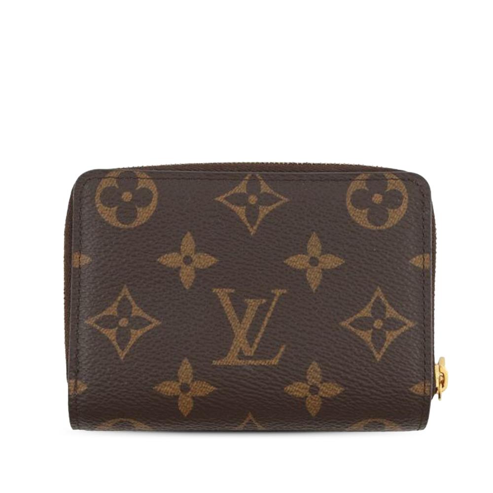 Louis Vuitton AB Louis Vuitton Brown Monogram Canvas Fabric Monogram Bifold Lou Wallet France