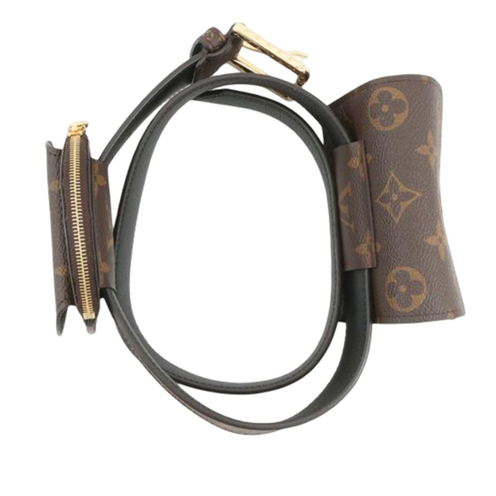 Louis Vuitton B Louis Vuitton Brown Monogram Canvas Fabric Monogram Daily Multi Pocket 30mm Belt Spain