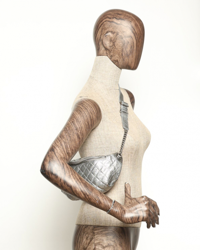 Chanel CC Banane Metallic Belt Bag