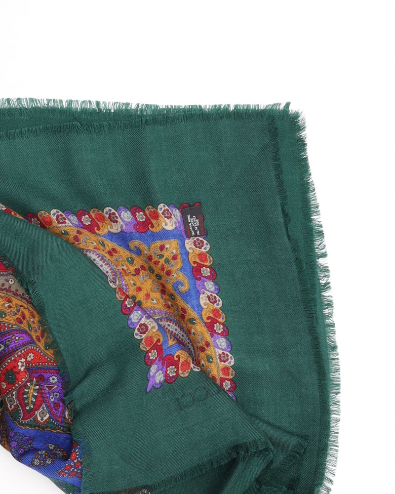 Gucci Vintage Wool Silk Scarf