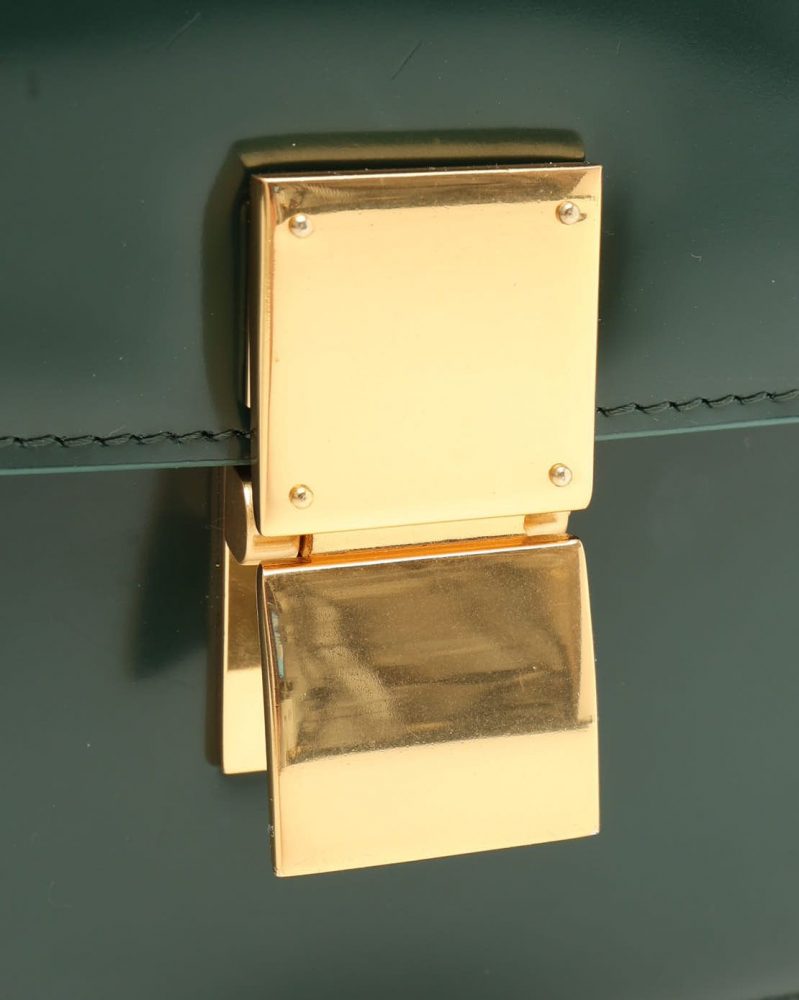 Celine Céline Classic Patent Box Flap Bag