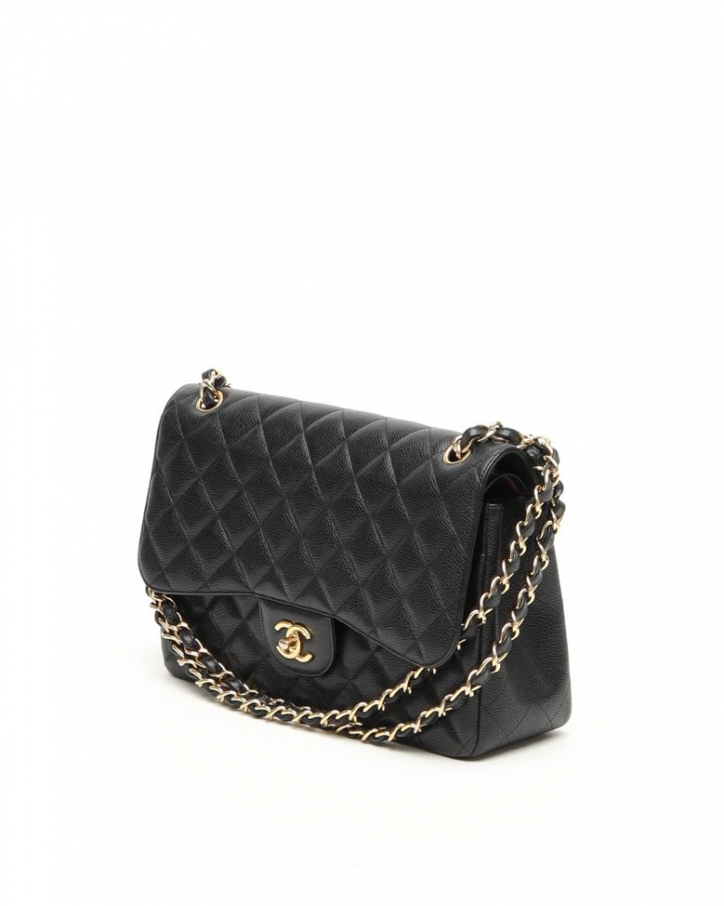 Chanel Classic Caviar Jumbo Double Flap Bag