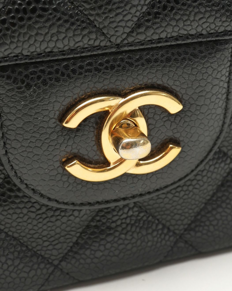 Chanel Classic Caviar Jumbo Double Flap Bag