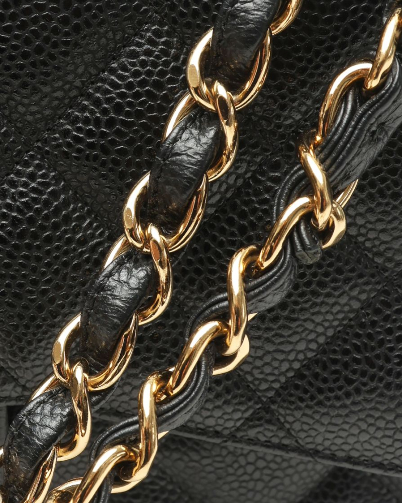 Chanel Classic Caviar Jumbo Double Flap Bag