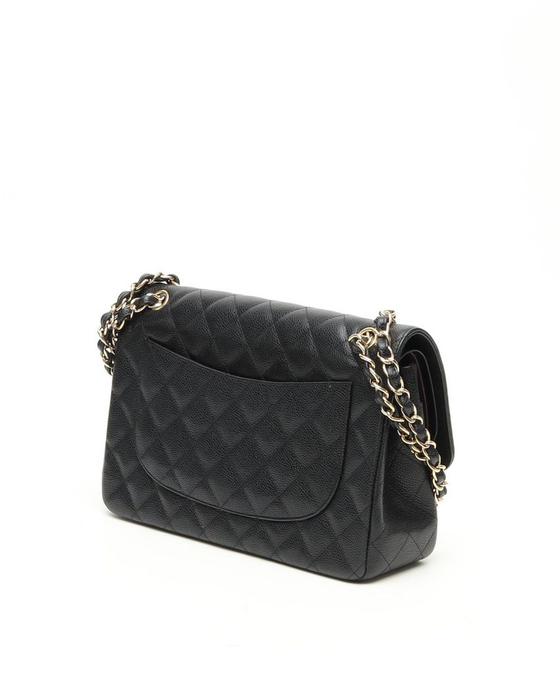 Chanel Classic Caviar Jumbo Double Flap Bag