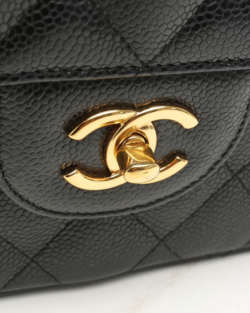 Chanel Classic Caviar Jumbo Double Flap Bag