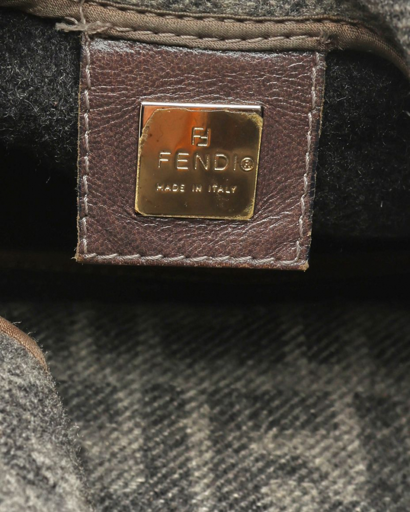 Fendi Zucca Mamma Tweed Bag