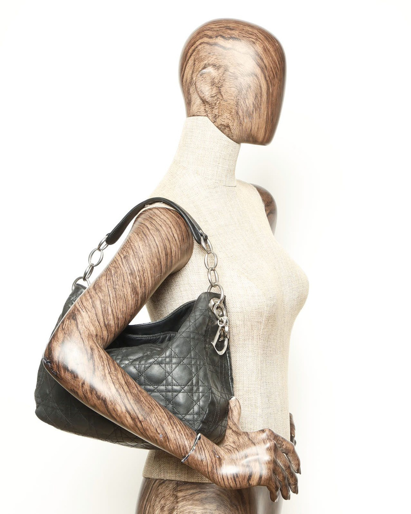 Christian Dior Cannage Lady Dior Soft Hobo Bag