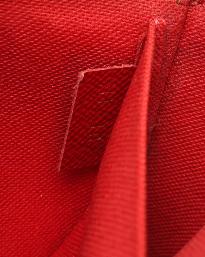 Louis Vuitton Damier Ebene Pochette Félicie Chain Wallet Bag