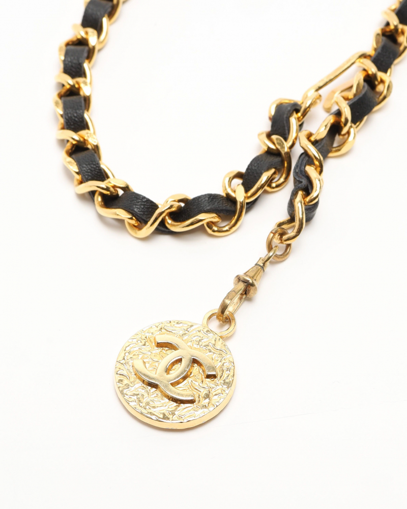 Chanel Leather Chain Belt