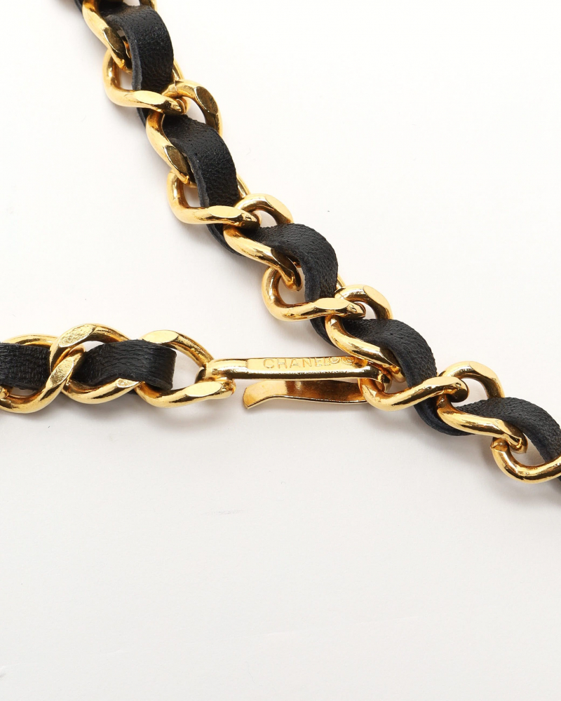 Chanel Leather Chain Belt