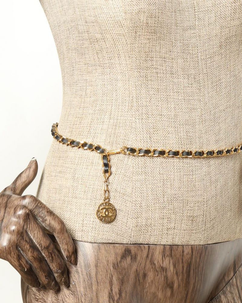 Chanel Leather Chain Belt