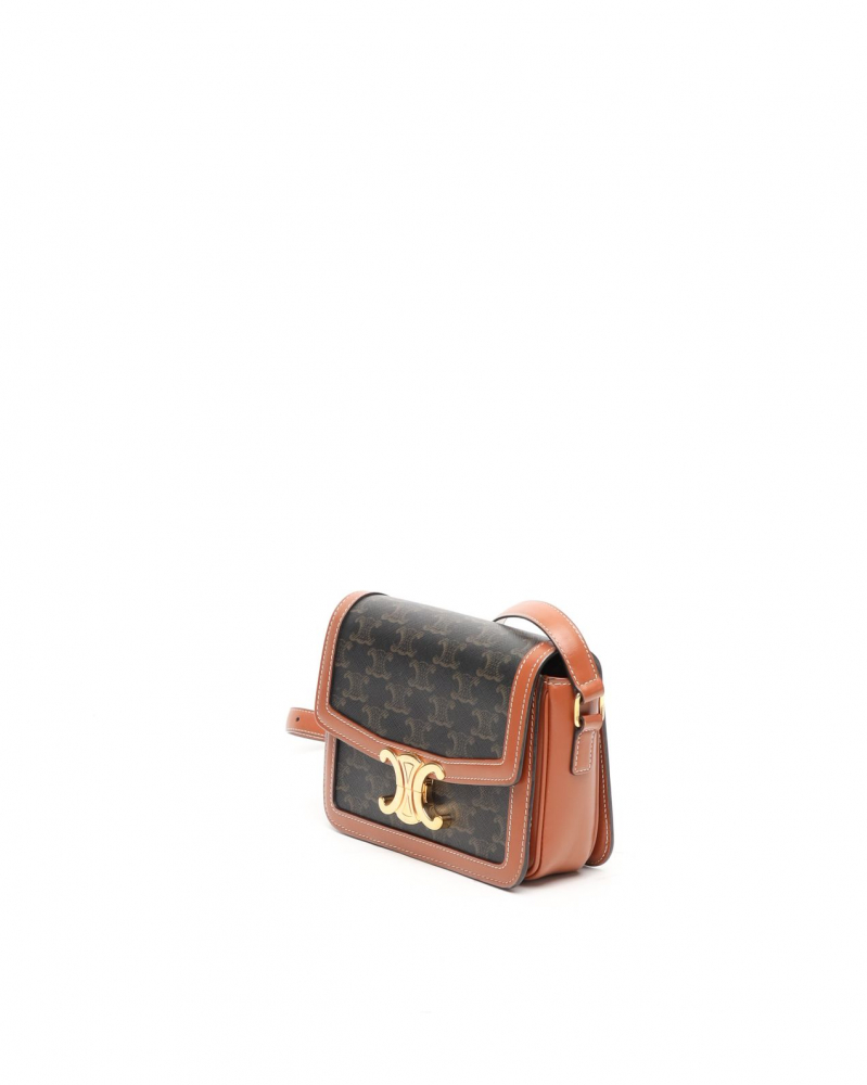 Celine Céline Canvas Teen Triomphe Bag