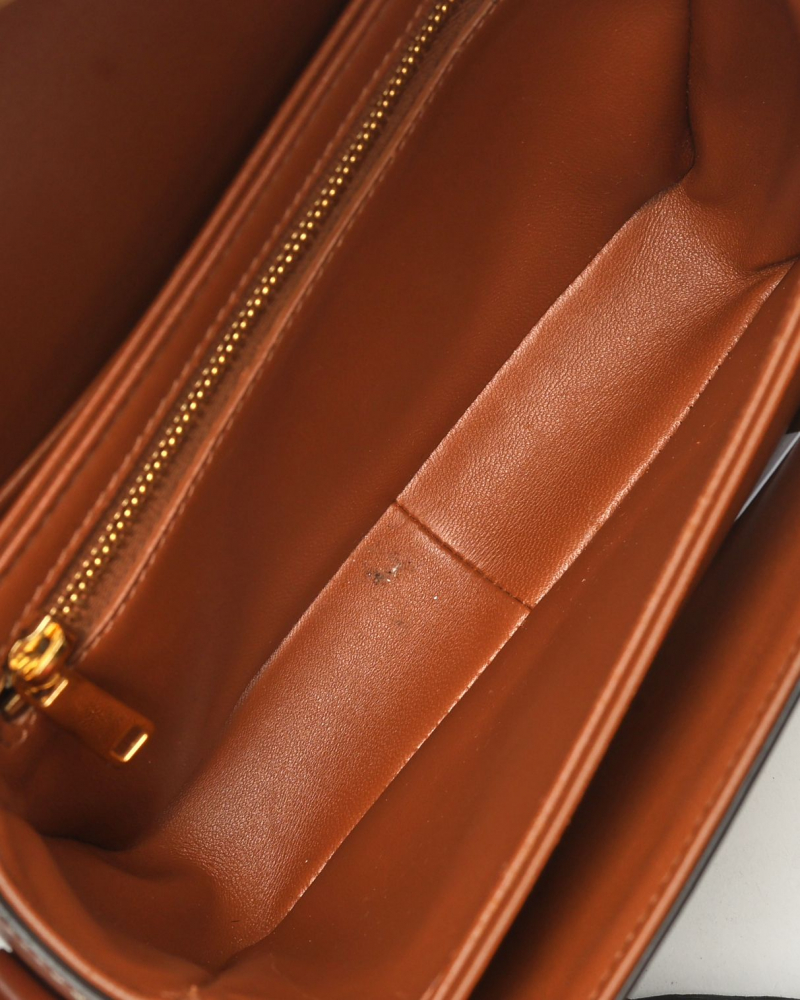 Celine Céline Canvas Teen Triomphe Bag