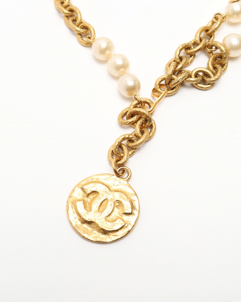 Chanel Coco Mark Pearl Chain Belt