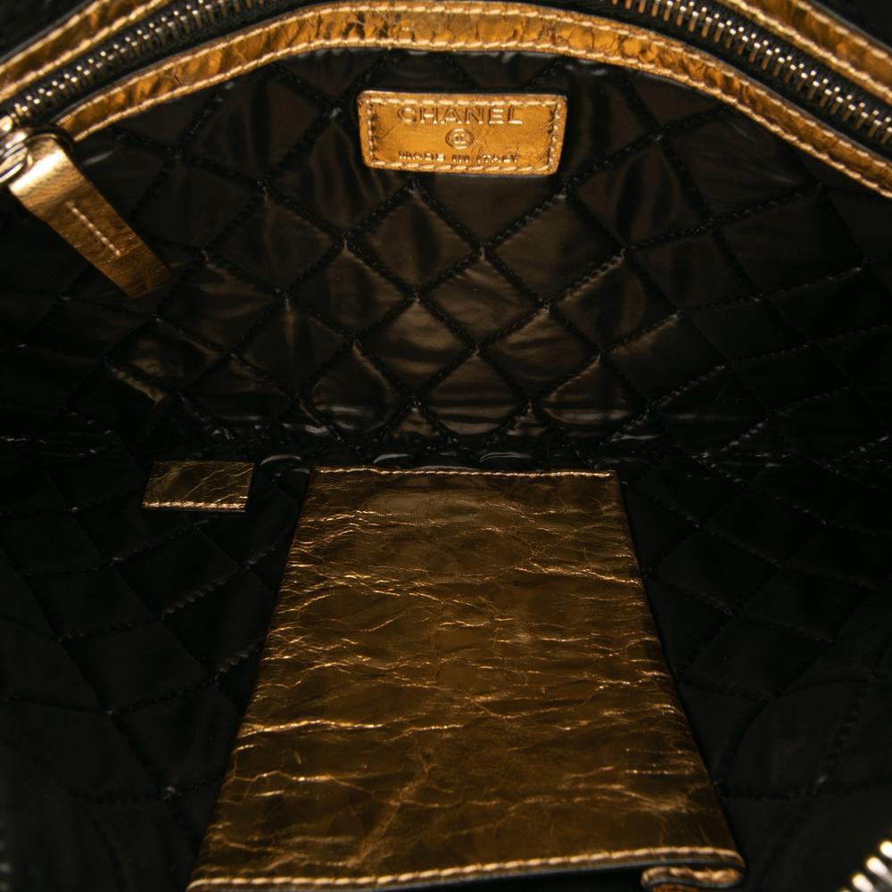 Chanel AB Chanel Gold Lambskin Leather Leather Metallic Lambskin Je Ne Suis Pas En Solde Clutch Italy