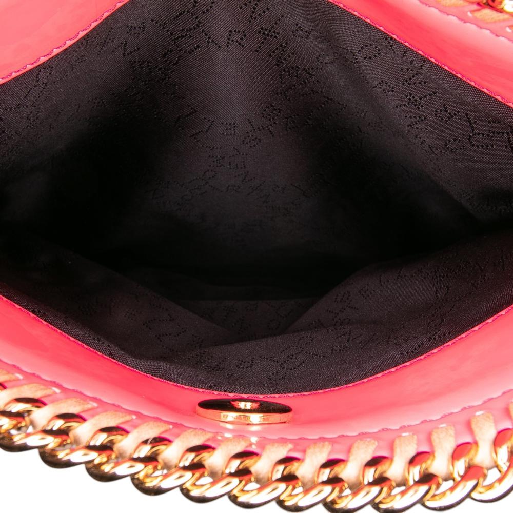 Stella McCartney B Stella McCartney Brown Beige Raffia Natural Material Falabella Fold Over Clutch Italy