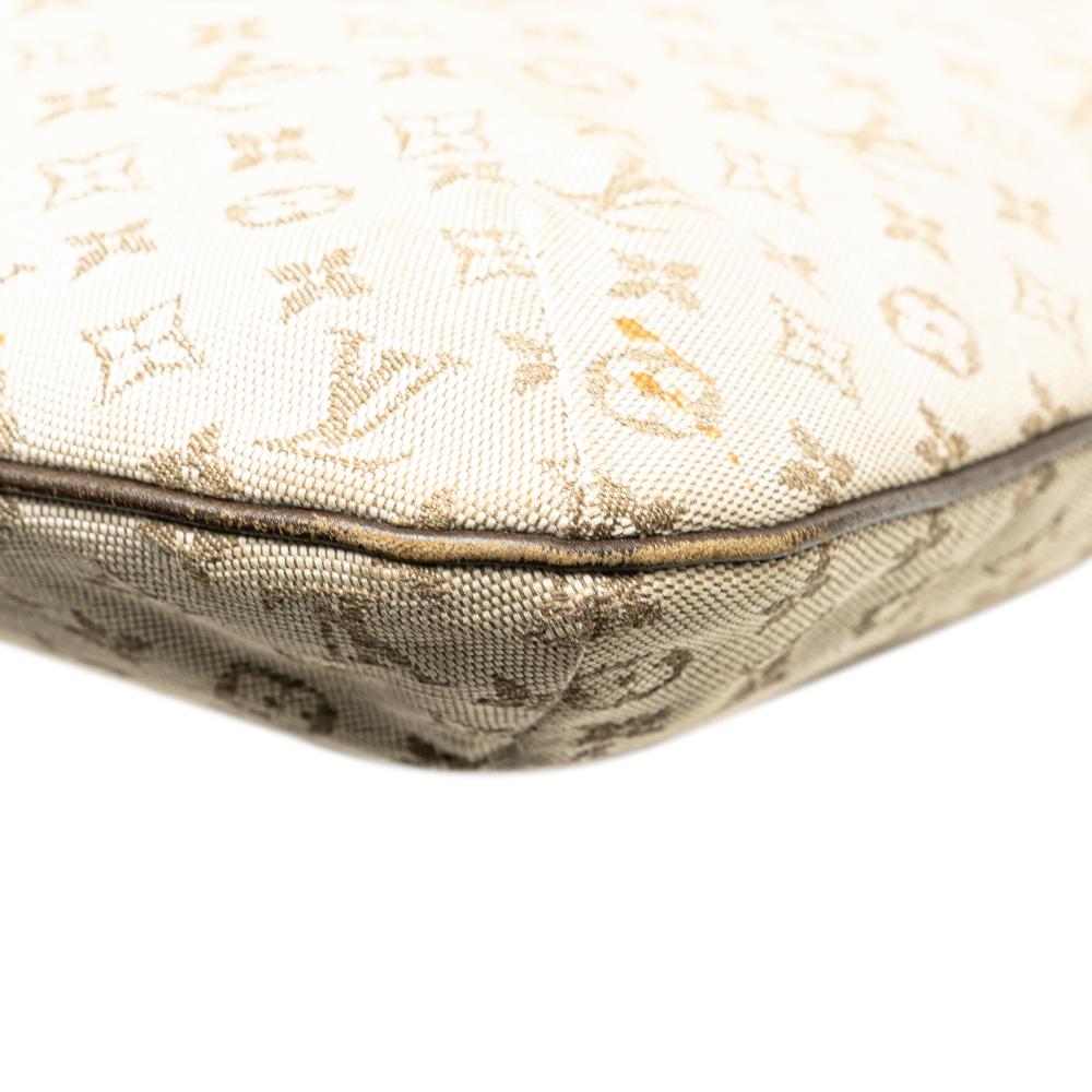 Louis Vuitton B Louis Vuitton Brown Beige Canvas Fabric Monogram Mini Lin Francoise France