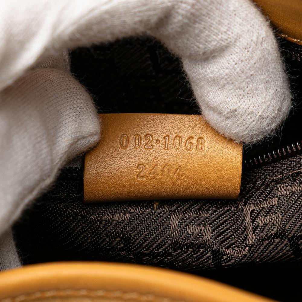 Gucci B Gucci Brown Light Brown Suede Leather Jackie Bardot Handbag Italy