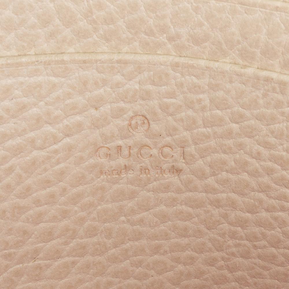 Gucci AB Gucci Brown Beige Calf Leather Mini Dionysus Wallet on Chain Italy