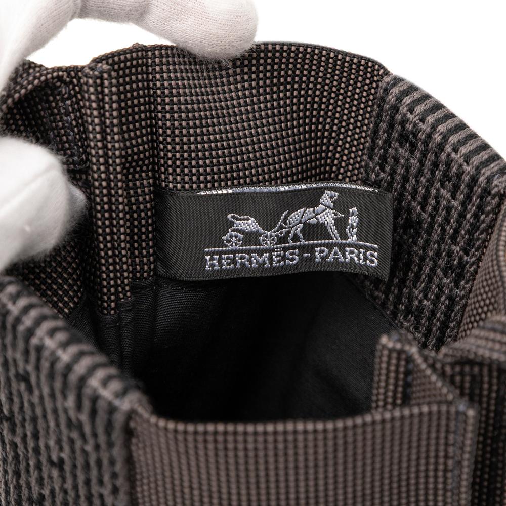 Hermès AB Hermès Gray Polyester Fabric Canvas Herline Pochette France