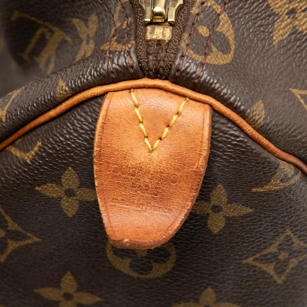 Louis Vuitton B Louis Vuitton Brown Monogram Canvas Fabric Monogram Speedy 35 France
