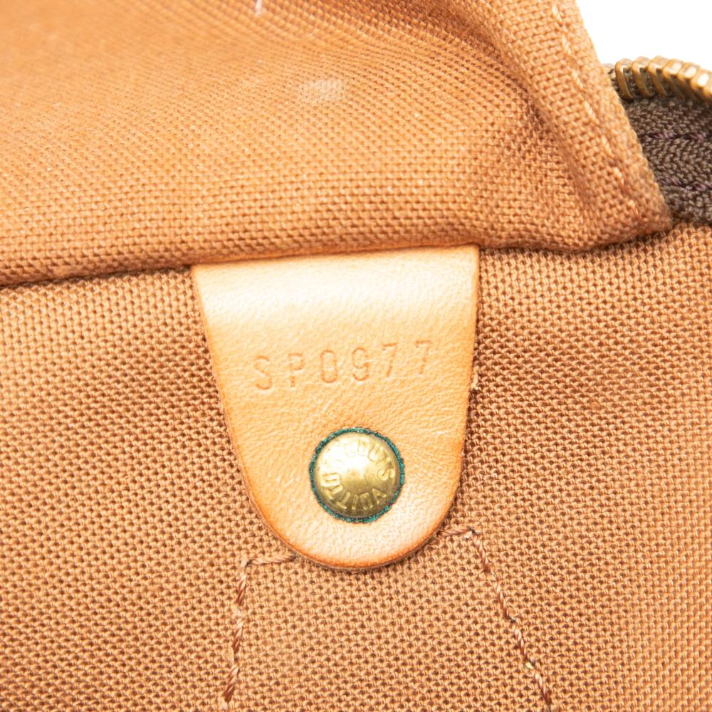 Louis Vuitton B Louis Vuitton Brown Monogram Canvas Fabric Monogram Speedy 35 France