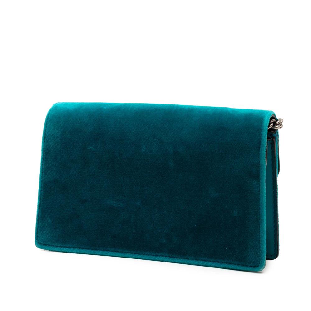 Gucci AB Gucci Blue Velvet Fabric Mini Dionysus Crossbody Italy