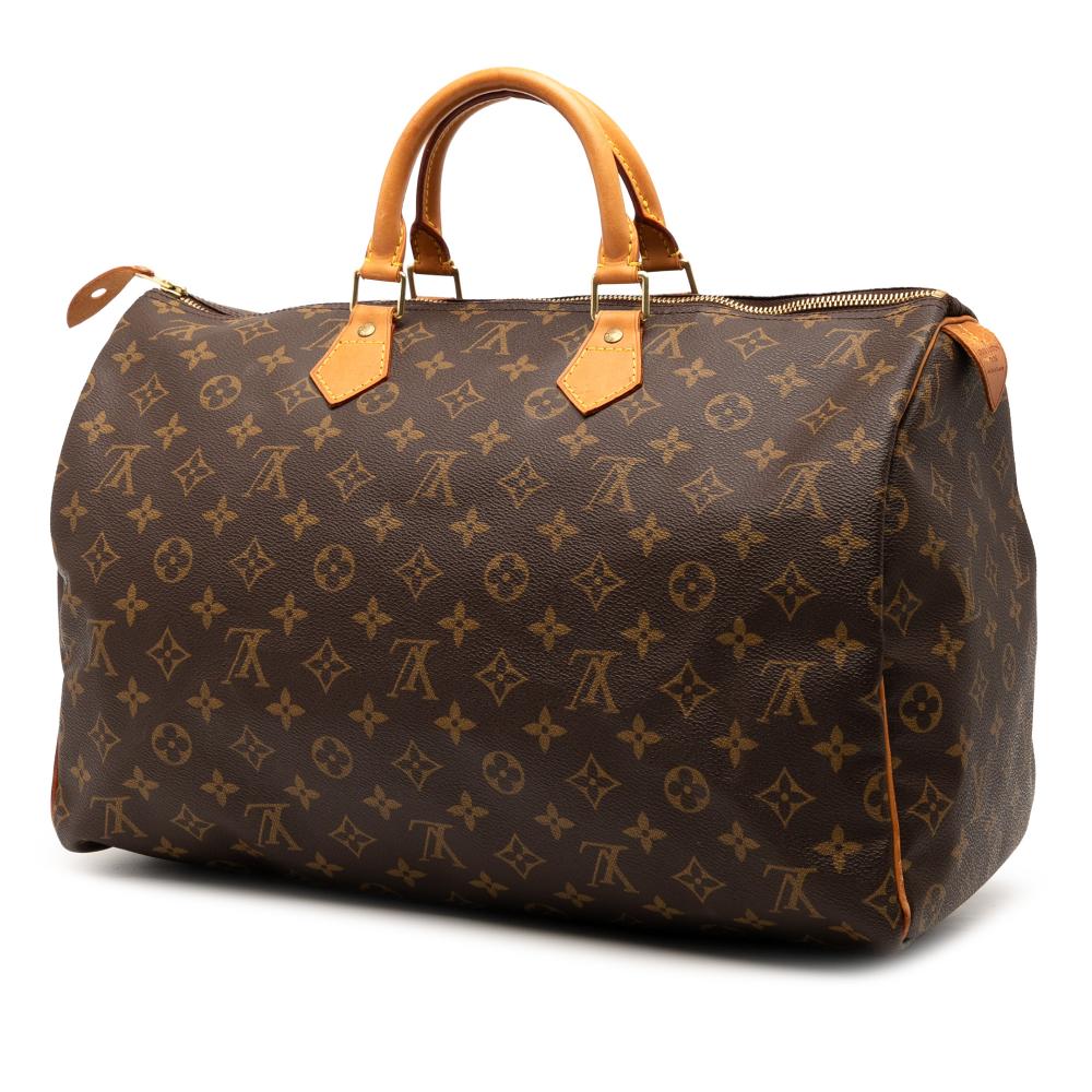 Louis Vuitton B Louis Vuitton Brown Monogram Canvas Fabric Monogram Speedy 40 France