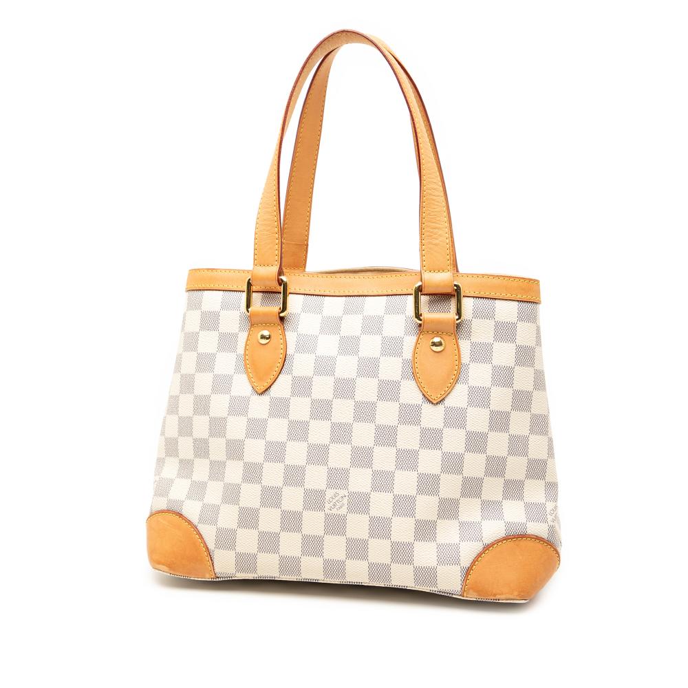 Louis Vuitton B Louis Vuitton White Damier Canvas Fabric Damier Azur Hampstead PM France