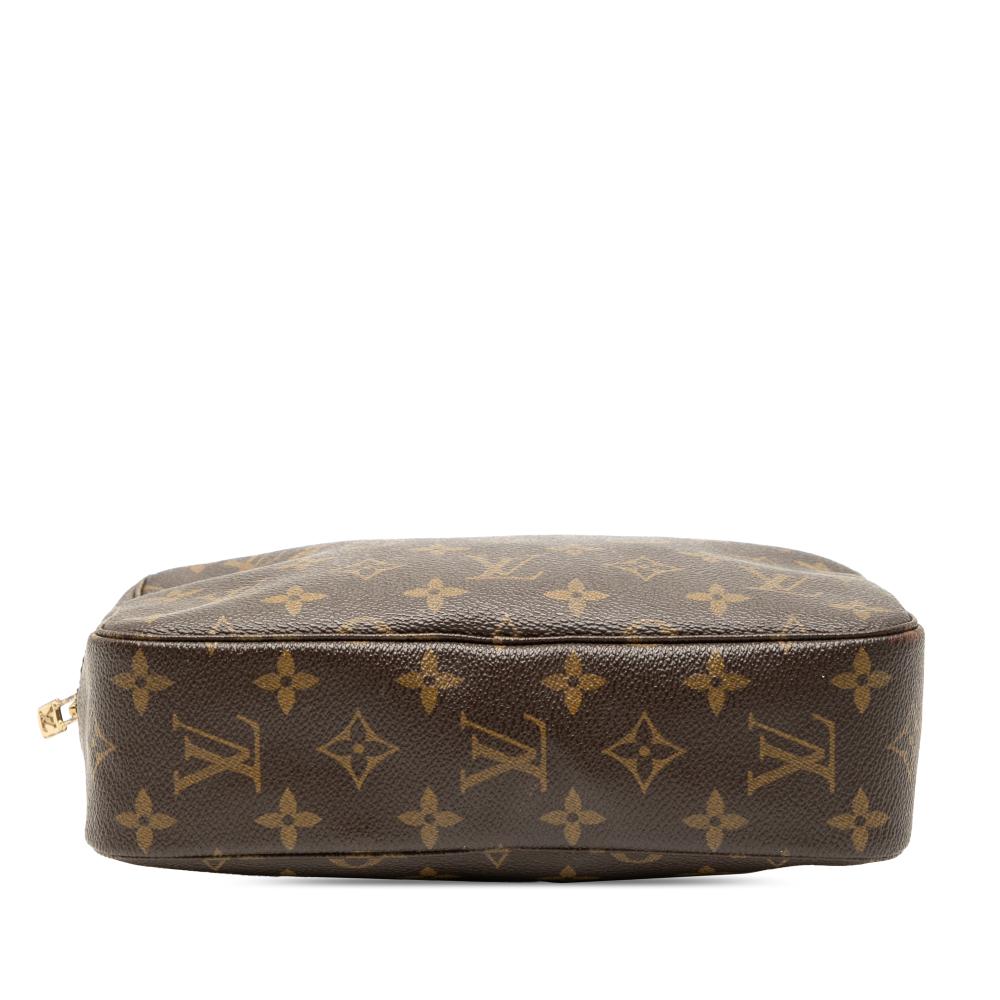 Louis Vuitton B Louis Vuitton Brown Monogram Canvas Fabric Monogram Trousse Toilette 23 France