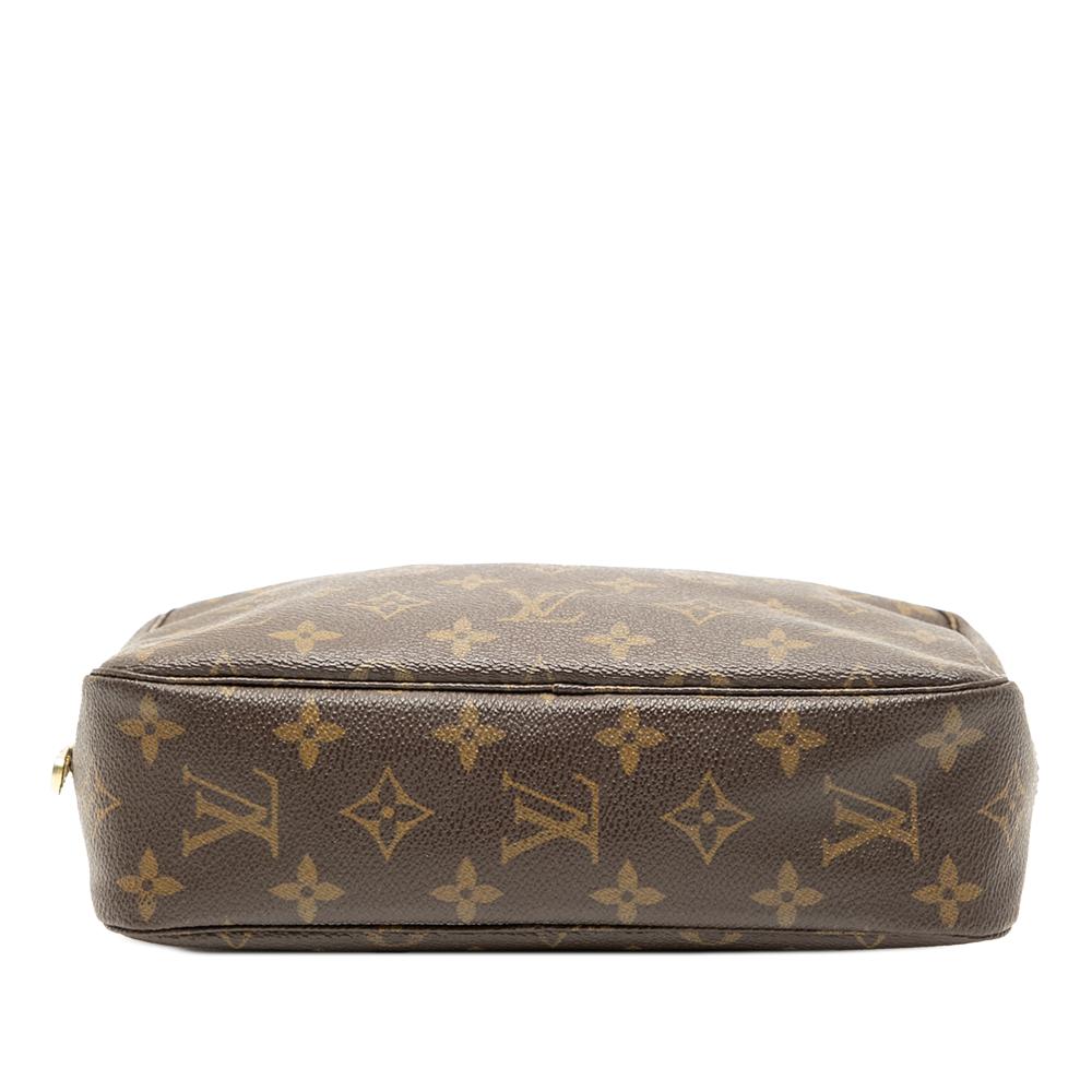 Louis Vuitton AB Louis Vuitton Brown Monogram Canvas Fabric Monogram Trousse Toilette 23 France