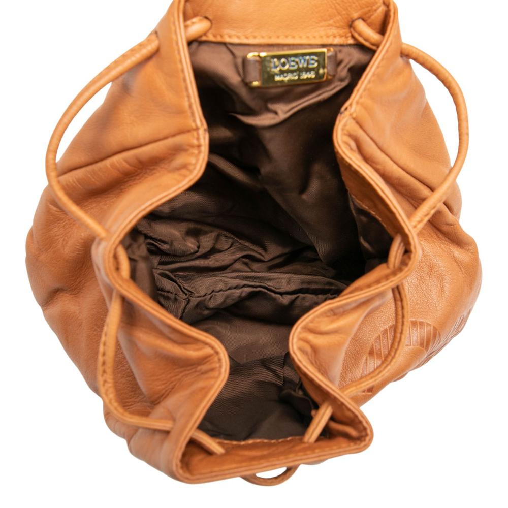 Loewe AB LOEWE Brown Camel Calf Leather Mini Anagram Crossbody Spain