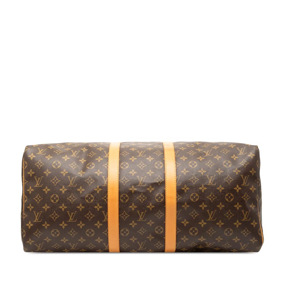Louis Vuitton B Louis Vuitton Brown Monogram Canvas Fabric Monogram Keepall 55 France