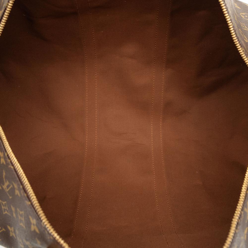 Louis Vuitton B Louis Vuitton Brown Monogram Canvas Fabric Monogram Keepall 55 France