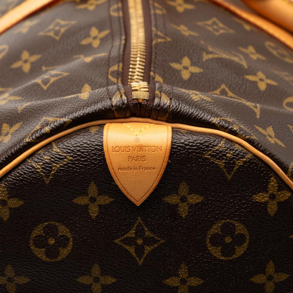 Louis Vuitton B Louis Vuitton Brown Monogram Canvas Fabric Monogram Keepall 55 France