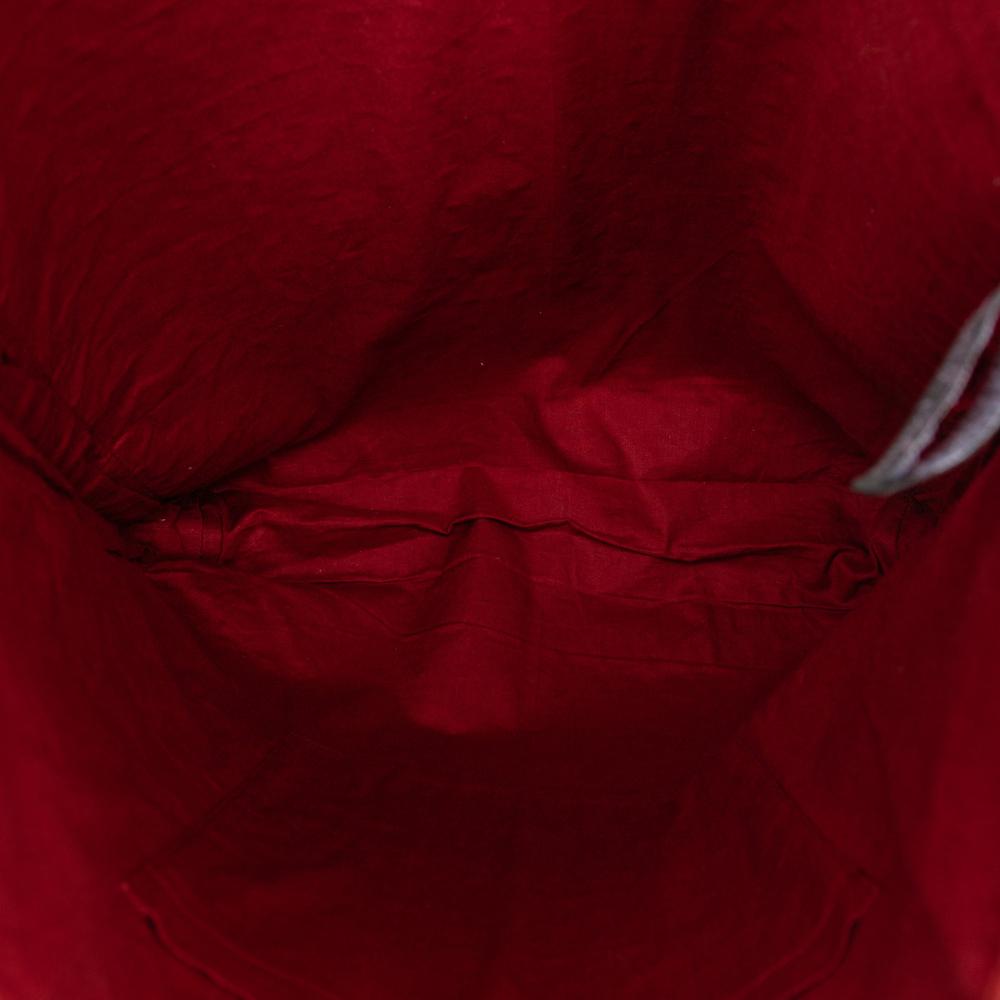 Hermès B Hermès Red with Brown Caramel Canvas Fabric Ahmedabad Cabas II GM India