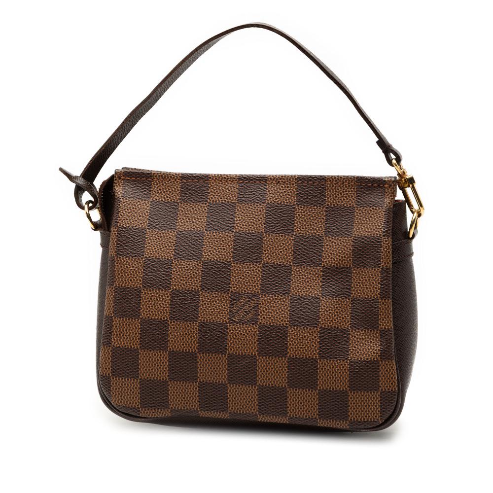 Louis Vuitton AB Louis Vuitton Brown Damier Canvas Fabric Damier Ebene Trousse Pochette France