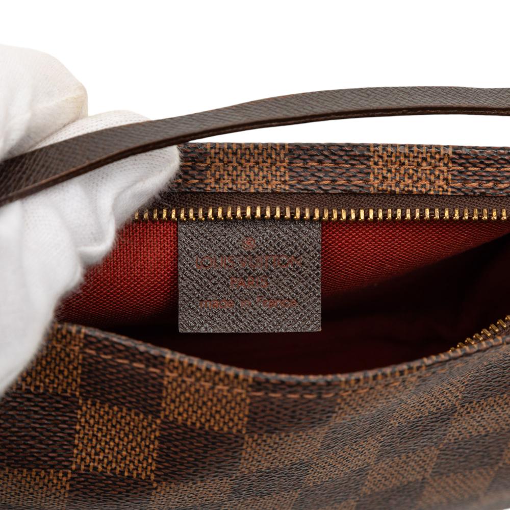 Louis Vuitton AB Louis Vuitton Brown Damier Canvas Fabric Damier Ebene Trousse Pochette France