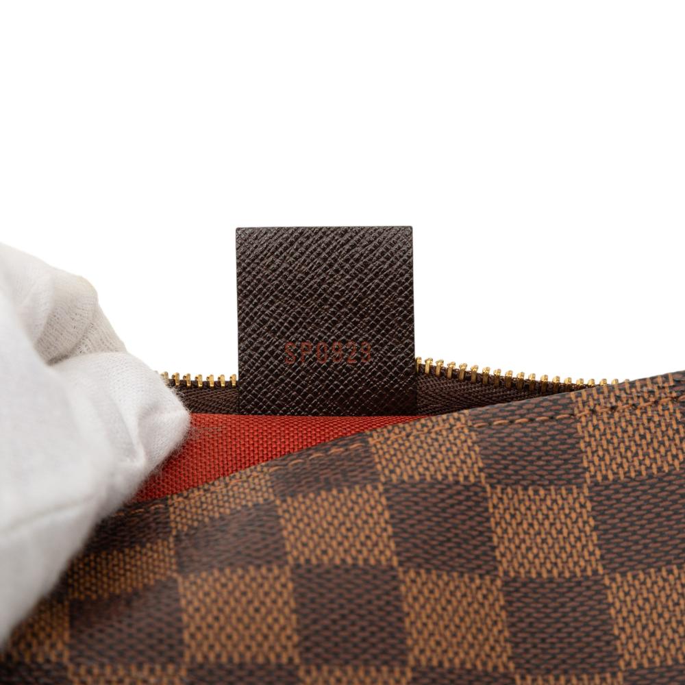 Louis Vuitton AB Louis Vuitton Brown Damier Canvas Fabric Damier Ebene Trousse Pochette France