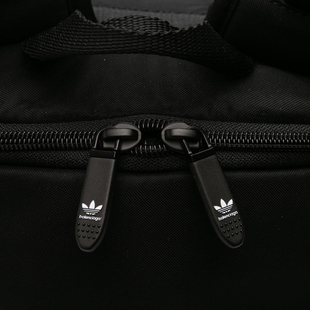 Balenciaga AB Balenciaga Black with Blue Nylon Fabric Adidas Recycled Backpack Italy